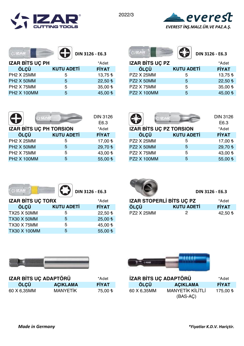 Everest daire testere · TX25