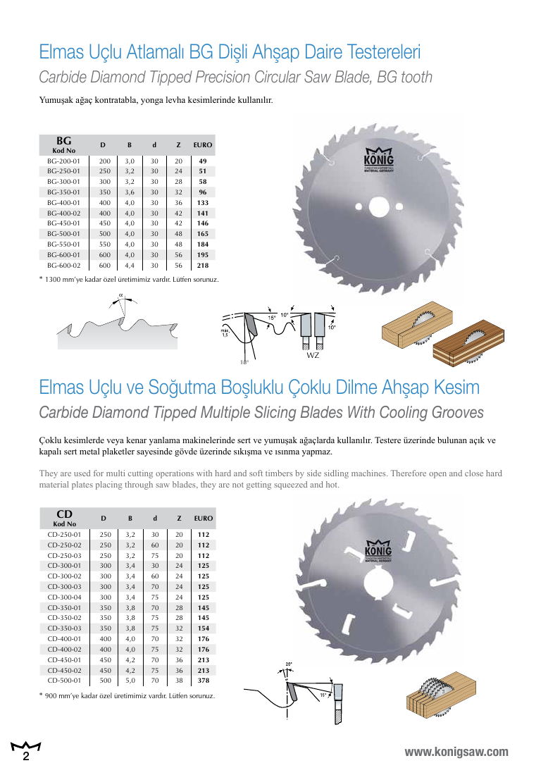 König freze bıçakları · BG-200-01