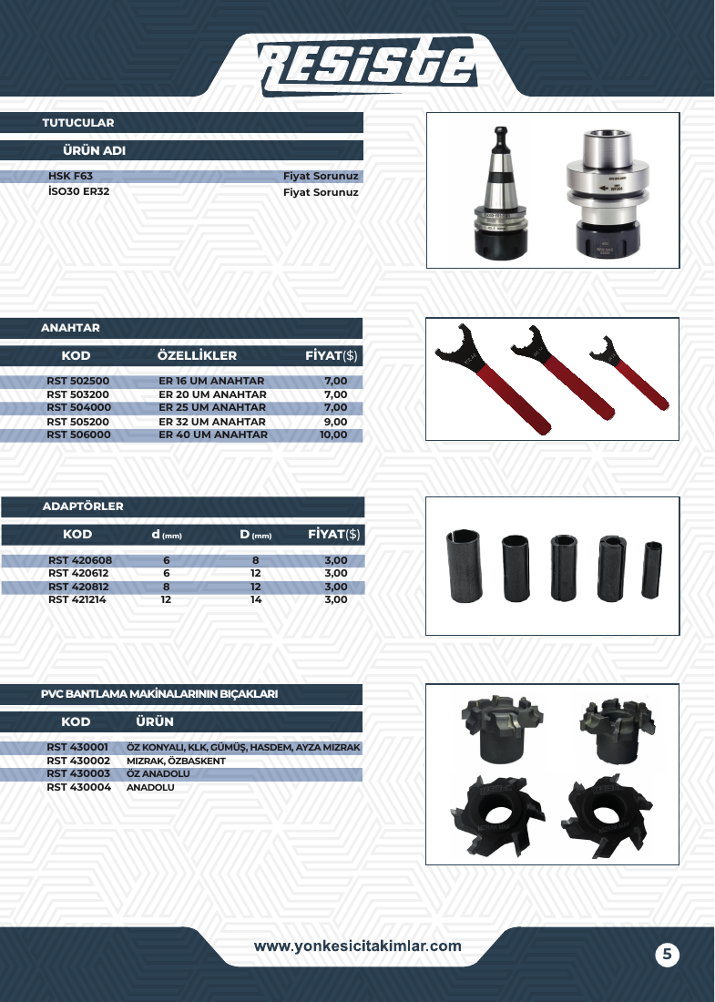 PVC BANTLAMA MAKİNALARININ BIÇAKLARI - 430001