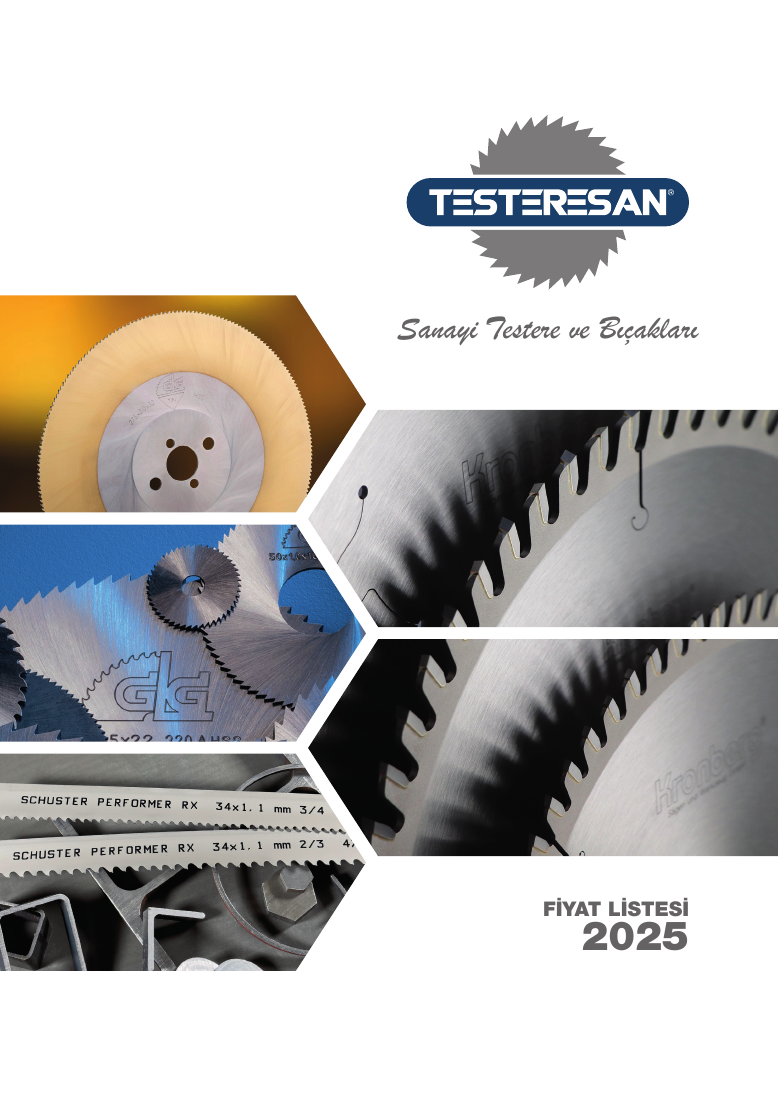 Testeresan freze bıçakları · 2025